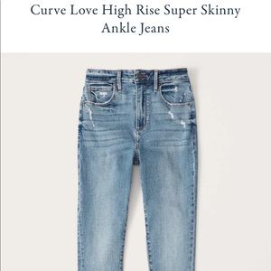 High rise skinny jeans